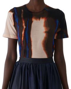 Вязаный свитер с полосками Burned Jason Wu Collection, мультиколор