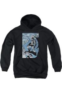 Батмен Seurbat молодежная толстовка с капюшоном Gildan, черный