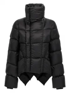 Кожаный пуховик Naska Rick Owens, черный