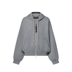 Свитшот с капюшоном и акцентом Monogram LOUIS VUITTON, серый