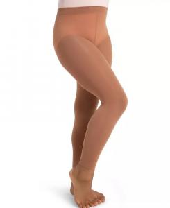 Леггинсы без стопы с самовязаным поясом - для девочек Capezio, черный