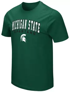 Мужская зеленая футболка Colosseum Michigan State Spartans