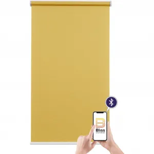 Электрические рулонные шторы Sunlines «Мозаика», непрозрачные, с отверстием, свободно висящие, с управлением через приложение через Bluetooth, с аккумулятором и двигателем, белый стержень