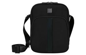 Samsonite Переработанный полиэстеровый курьерская сумка через плечо средний мужской черный