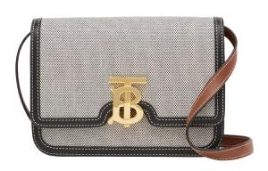 Burberry Трехцветная серая поясная сумка