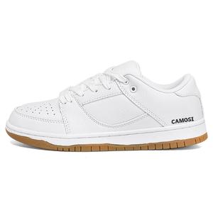CAMOSI Низкие кроссовки для скейтбординга, белые, мужские