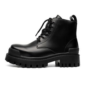 Ботинки Short Martin мужские черные GZZ, черные однослойные