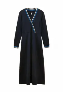 Платье из джерси стандартного кроя с длинными рукавами и запахом dulcie Joules, Navy