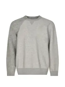 Свитер с цветными блоками Sacai, серый