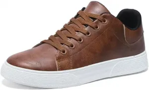 Мужские классические повседневные туфли с дышащей текстурой, слипоны-лоферы, модные, удобные для ходьбы, стильные кроссовки для ежедневной носки и офиса Qacksv, коричневый