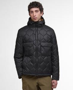 Стеганая куртка Barbour Re-Engineered Hooded Spey, черный