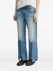 Джинсы с молниями на штанинах G-Star Raw, синий