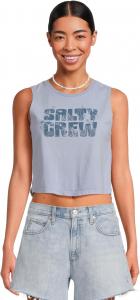 Топ Salty Crew Sea Life Cropped Tank, цвет Violet Blue