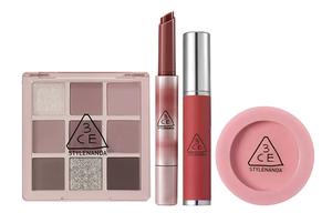 Набор макияжа Lip Gloss Full Look из четырех предметов, легко растушевывается 3CE