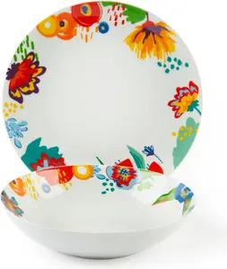 Набор столовых приборов из 12 предметов, фарфор Сен-Тропе, разноцветный Excelsa