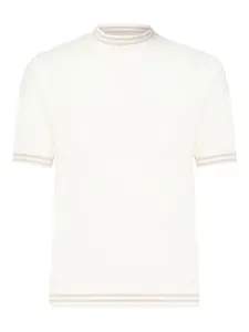 Свитер с короткими рукавами Eleventy, белый