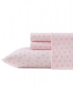 Комплект постельного белья из хлопкового перкаля (200 нитей на дюйм), 3 предмета, размер twin. Laura Ashley, Scallop Dollop