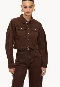 Неподвижность мороза, джинсовая куртка Loavies, Dark Brown