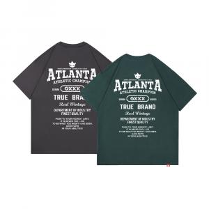 Футболка с круглым вырезом 100% хлопок короткий рукав unisex GXXX, серо-зеленый