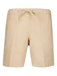 Льняные шорты с резинкой на талии 120% Lino, нейтральный
