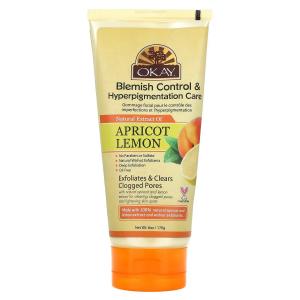 Скраб с абрикосом и лимоном, 6 унций (170 г) Okay Pure Naturals