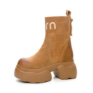 Короткие ботинки Martin 9 см женские Shangjinni, Khaki