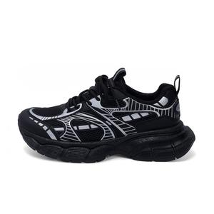 HUANQIU Нескользящие, износостойкие, дышащие низкие кроссовки на массивной подошве, мужские, черные