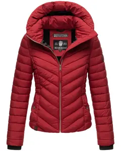 Стеганая куртка Marikoo "Кагоми" с большим капюшоном, красный