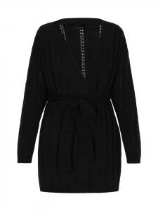 Пуловер DreiMaster Klassik Cardigan, черный