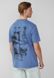 Футболка QS Print T-shirt, Royalblau/Blue