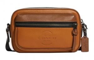 COACH Сумка через плечо thompson из высококачественной зерненой кожи, средний размер, мужская, khaki