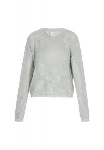 Usha Свитер 'Casual' в пастельно-зеленом цвете