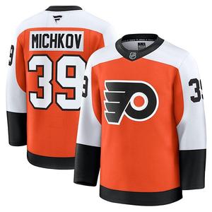 Мужская оранжевая домашняя премиум-джерси philadelphia flyers matvei michkov Fanatics