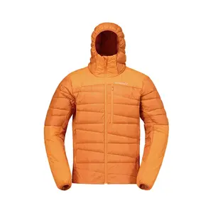 Пуховики мужские с капюшоном Moderate Others NORRONA, золотойen flame оранжевый