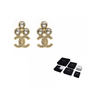 Chanel Металлические серьги золотые для женщин