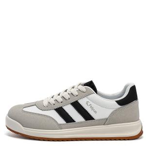 Износостойкие, легкие и дышащие низкие кроссовки для женщин Feiyue, Beige Black