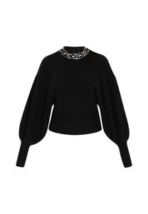 Большой свитер faina, черный