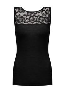 Майка из цветочного кружева широкие бретели Mey, черный