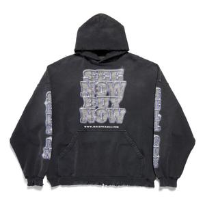 Толстовка snbn hoodie 'black' Balenciaga, черный