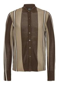 Clean Cut Copenhagen Трикотажный кардиган 'Buckley' в темно-коричневом цвете