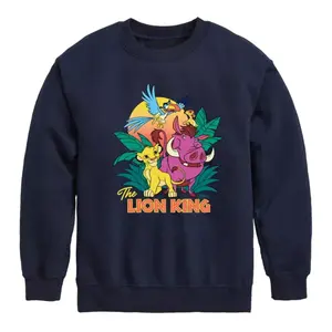 Флисовая толстовка для мальчиков 8-20 лет «Король лев» Disney, синий