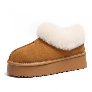 Ботинки Thermal Abrasion Resistant Short Snow Boots Women's O.L, Chestnut Wool