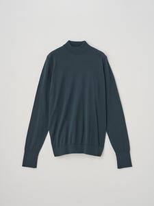 Классический пуловер из хлопкового трикотажа с длинными рукавами и воротником-стойкой | OAKDALE | 30 г, свободный крой