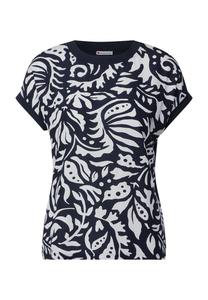 Футболка женская с принтом по всей поверхности Street One, цвет Deep Blue