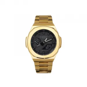 Часы Casio G-Shock Analog-Digital 2100 Series, арт. GA-2100-1A1, 48.5 мм, золотой кованый