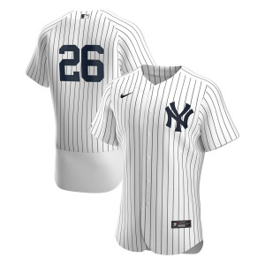 Мужская белая, темно-синяя футболка Dj Lemahieu New York Yankees Home Authentic Player Джерси Nike