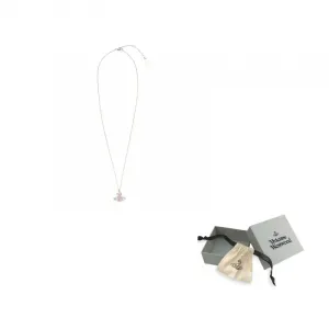 Vivienne Westwood Латунное ожерелье Women's Silver Pink