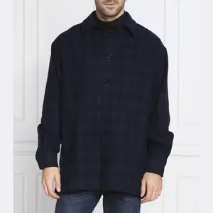 Шерстяная рубашка оверсайз Kenzo, синий