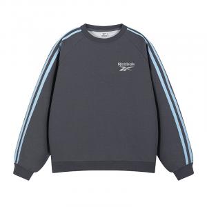 Свитшоты Unisex Crew Neck Moderate Regular Reebok, [fleece-lined]темно серый