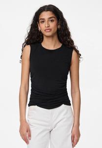 Топ Pieces PCMADISON RUCHING NOOS, Black